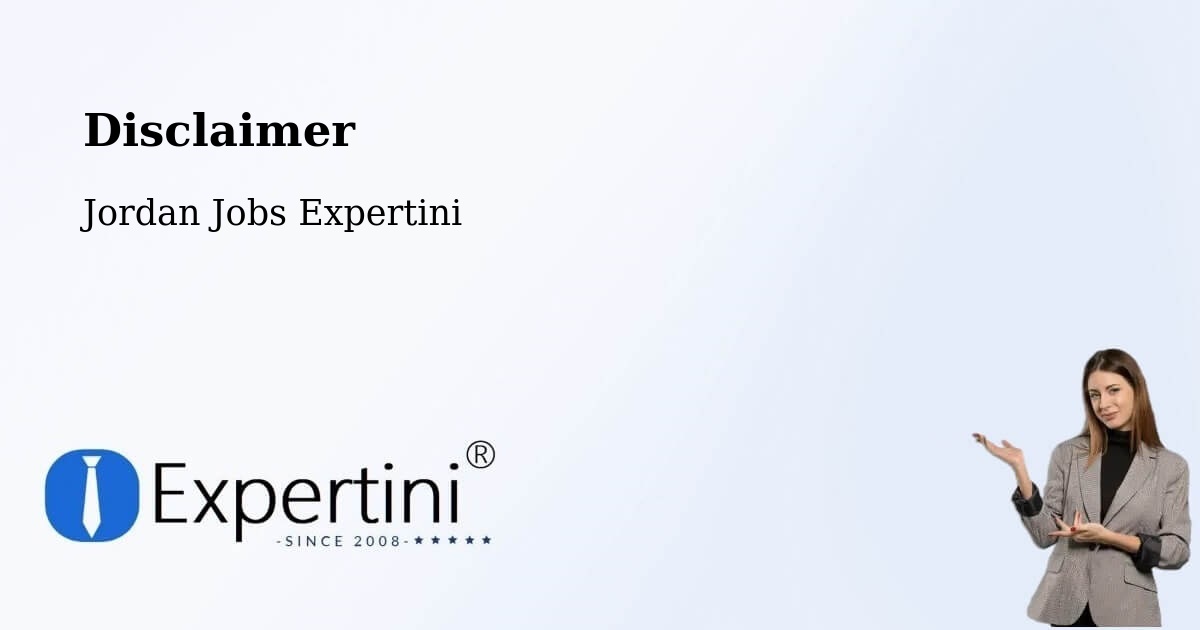 Disclaimer – Al Azraq Ash Shamālī - Jordan Jobs Expertini