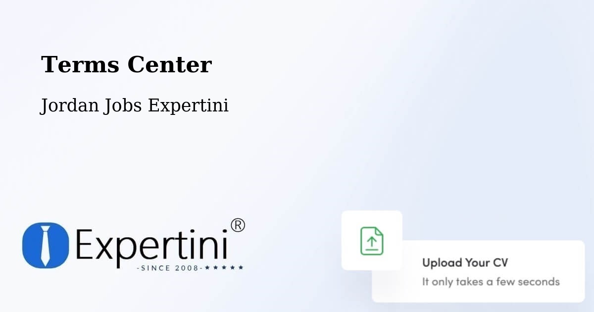 Terms of Service – Al Azraq Ash Shamālī - Jordan Jobs Expertini
